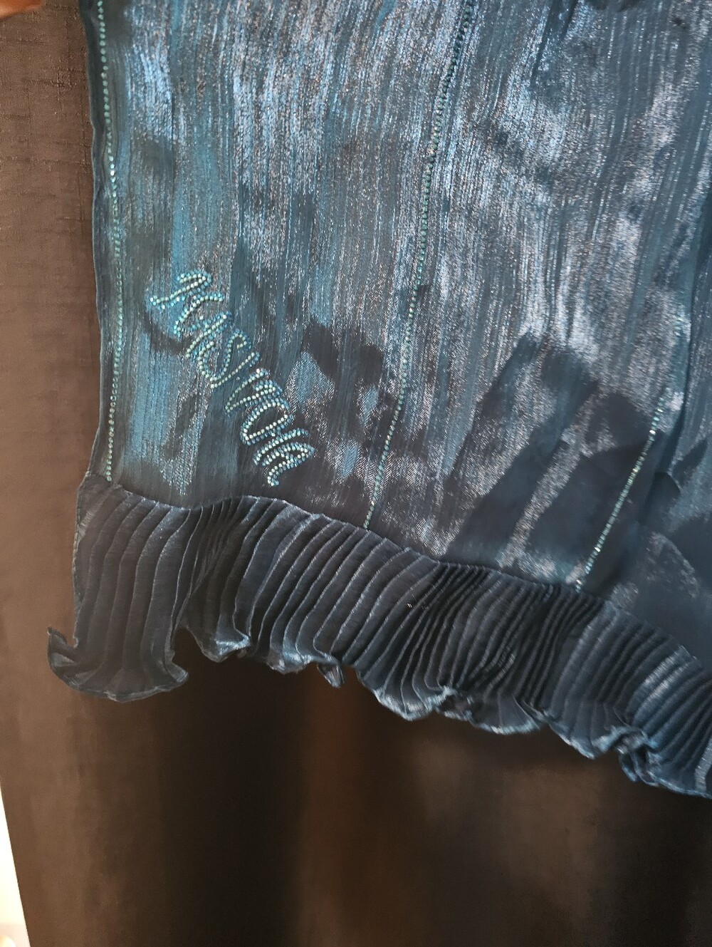 Women’s Lightweight Teal & Blue Scarves / Hijabs - Picture 11 of 15